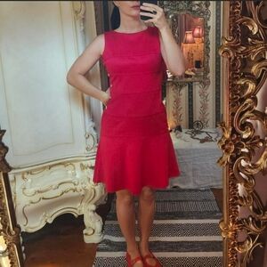 Enfocus Studio Vibrant Red Mini Dress